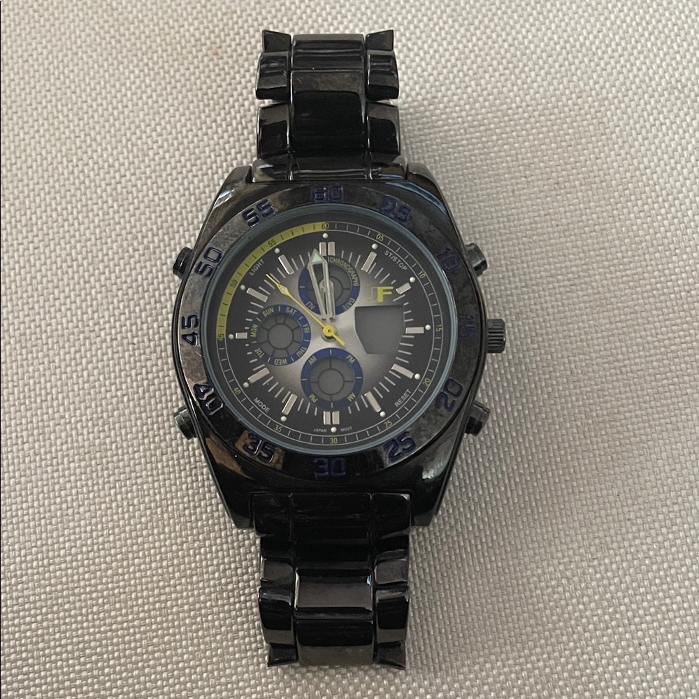 Black Chronograph Men's Watch